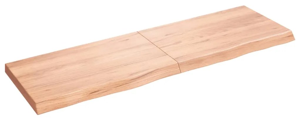 vidaXL Prateleira de parede 160x50x(2-6) cm carvalho tratado castanho