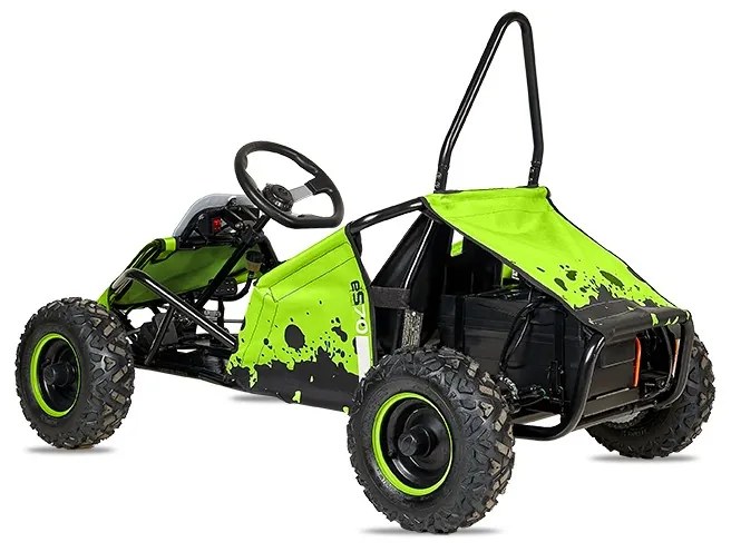 Buggy eléctrico para crianças 500W 48V Velocidade 40Km/h até 70 kg Verde