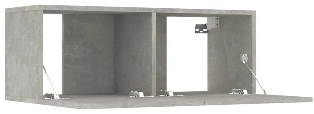 Móveis de TV 2pcs 80x30x30 cm madeira processada cinza cimento