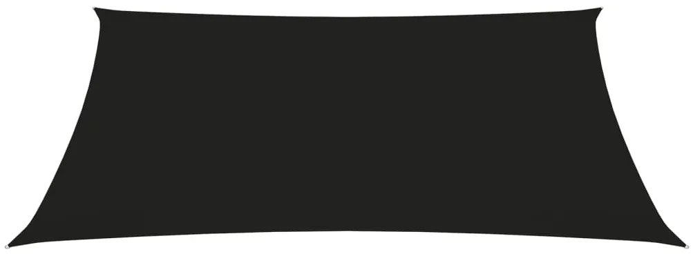 Para-sol estilo vela tecido oxford trapézio 2/4x3 m preto