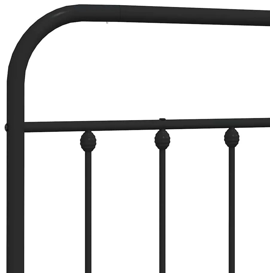 Cabeceira de cama 193 cm metal preto
