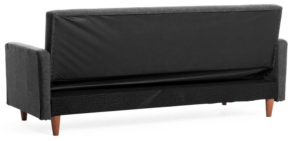 Sofá-Cama de 3 Lugares Hiko – Cinzento Escuro – 200x83x75 cm