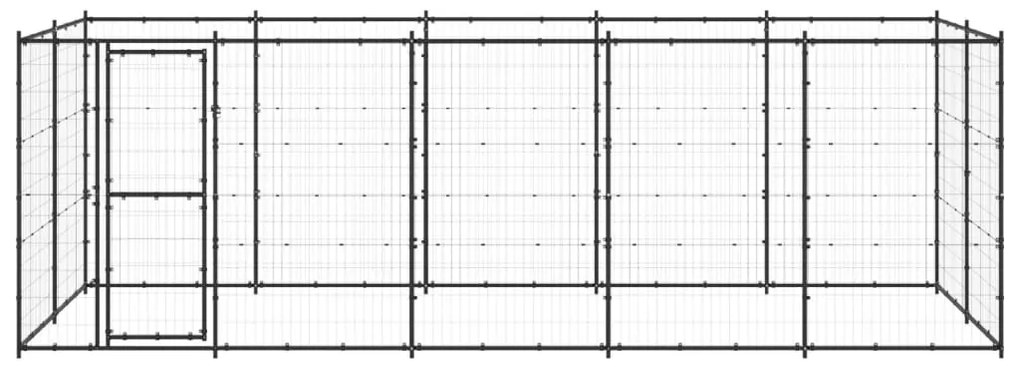 Canil de exterior 12,1 m² aço