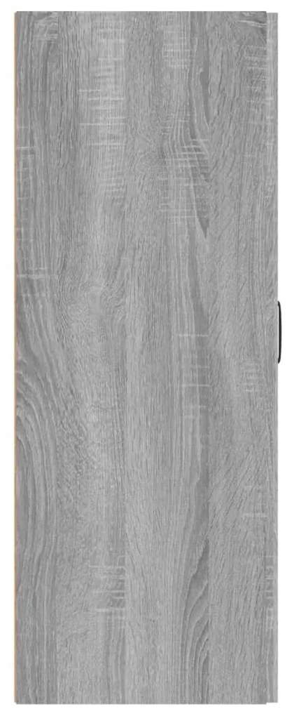 Armário suspenso 69,5x34x90cm derivados de madeira sonoma cinza