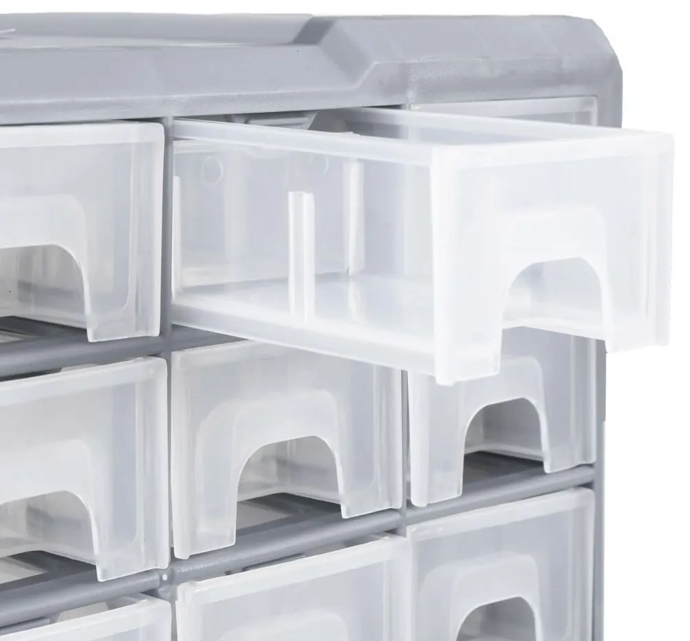 Caixa organizadora com 64 gavetas 52x16x37,5 cm