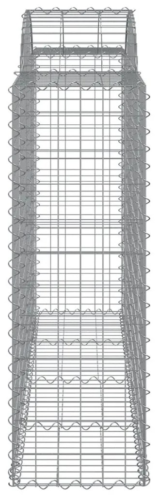 Cestos gabião arqueados 9pcs 200x50x120/140cm ferro galvanizado