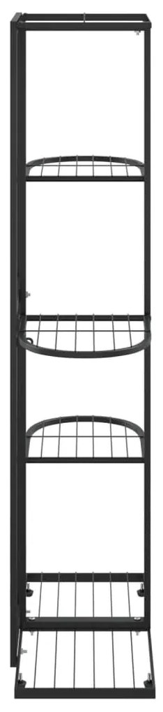 Suporte de vasos c/ 5 prateleiras 43x22x98 cm metal preto