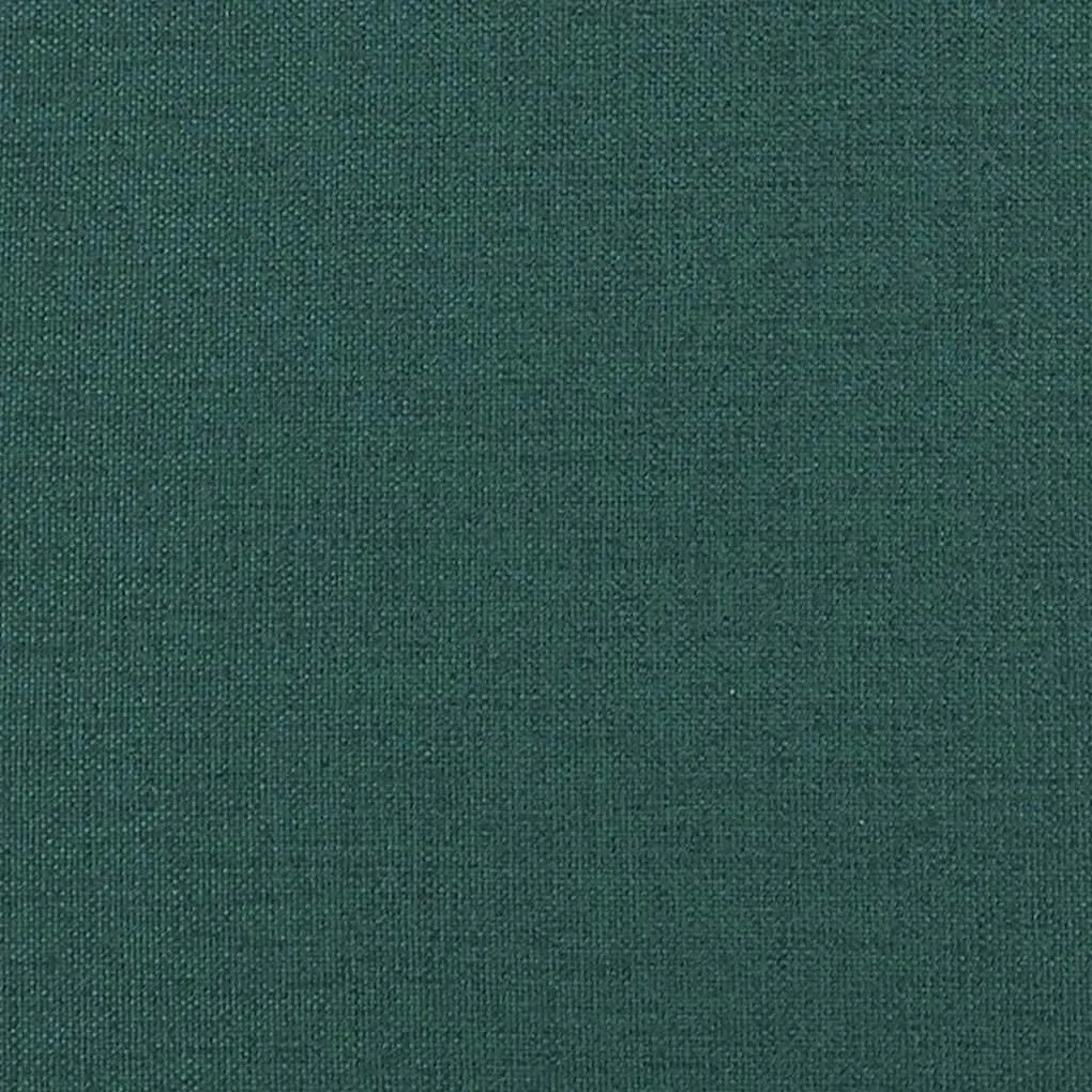 Cadeiras de jantar 2 pcs tecido verde-escuro