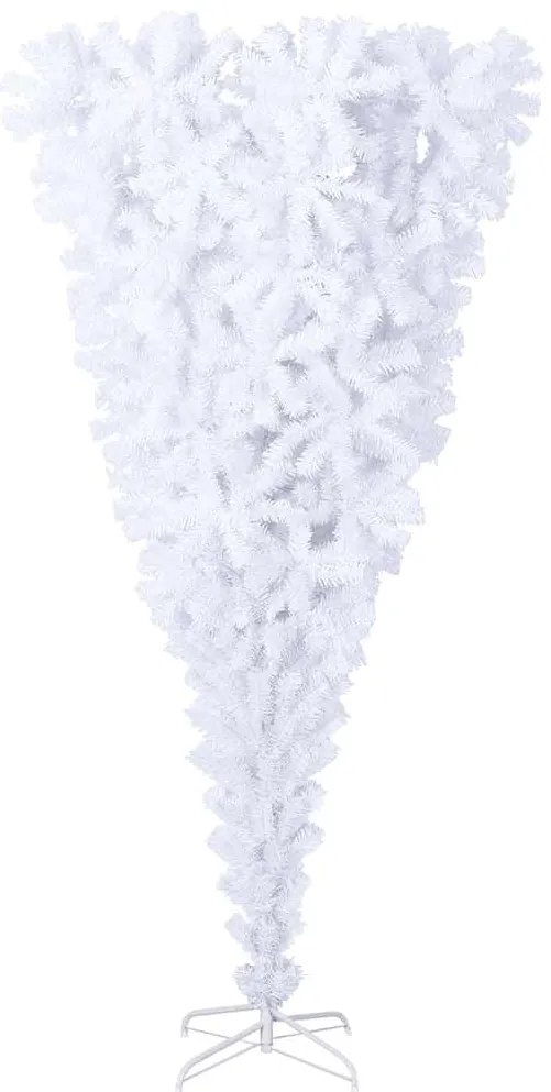 Árvore de Natal artificial invertida com suporte 180 cm branco