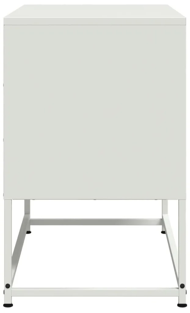 Móvel de TV 68,5x39x60,5 cm aço branco