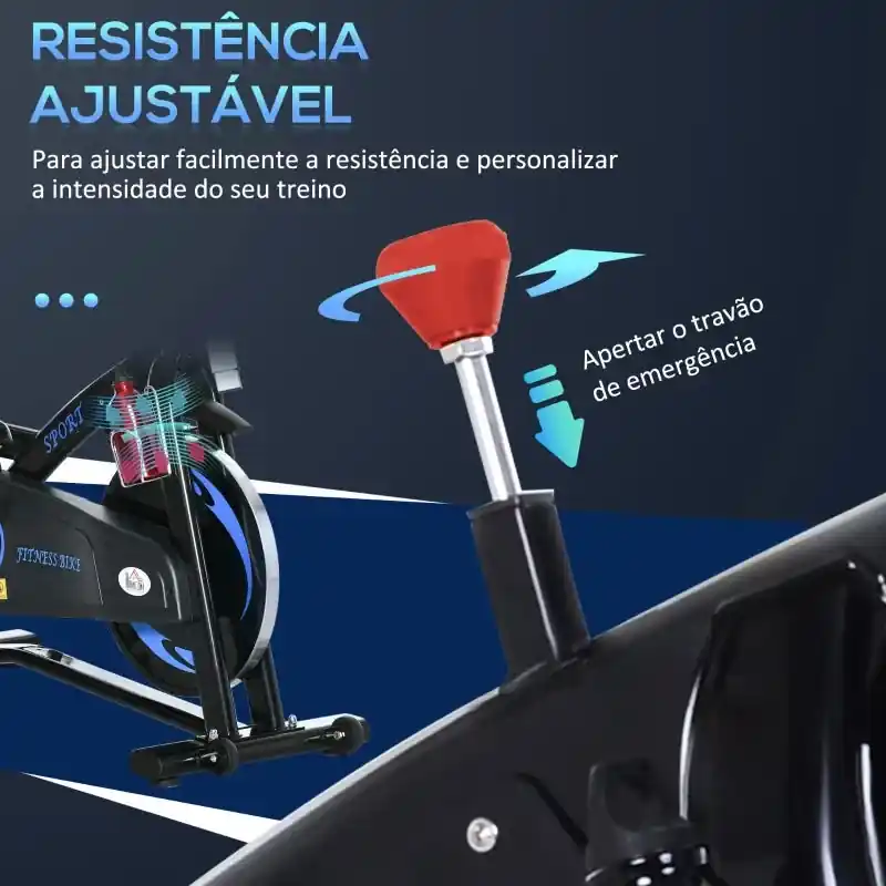 HOMCOM Bicicleta ergométrica reclinável com tela LCD e volante de