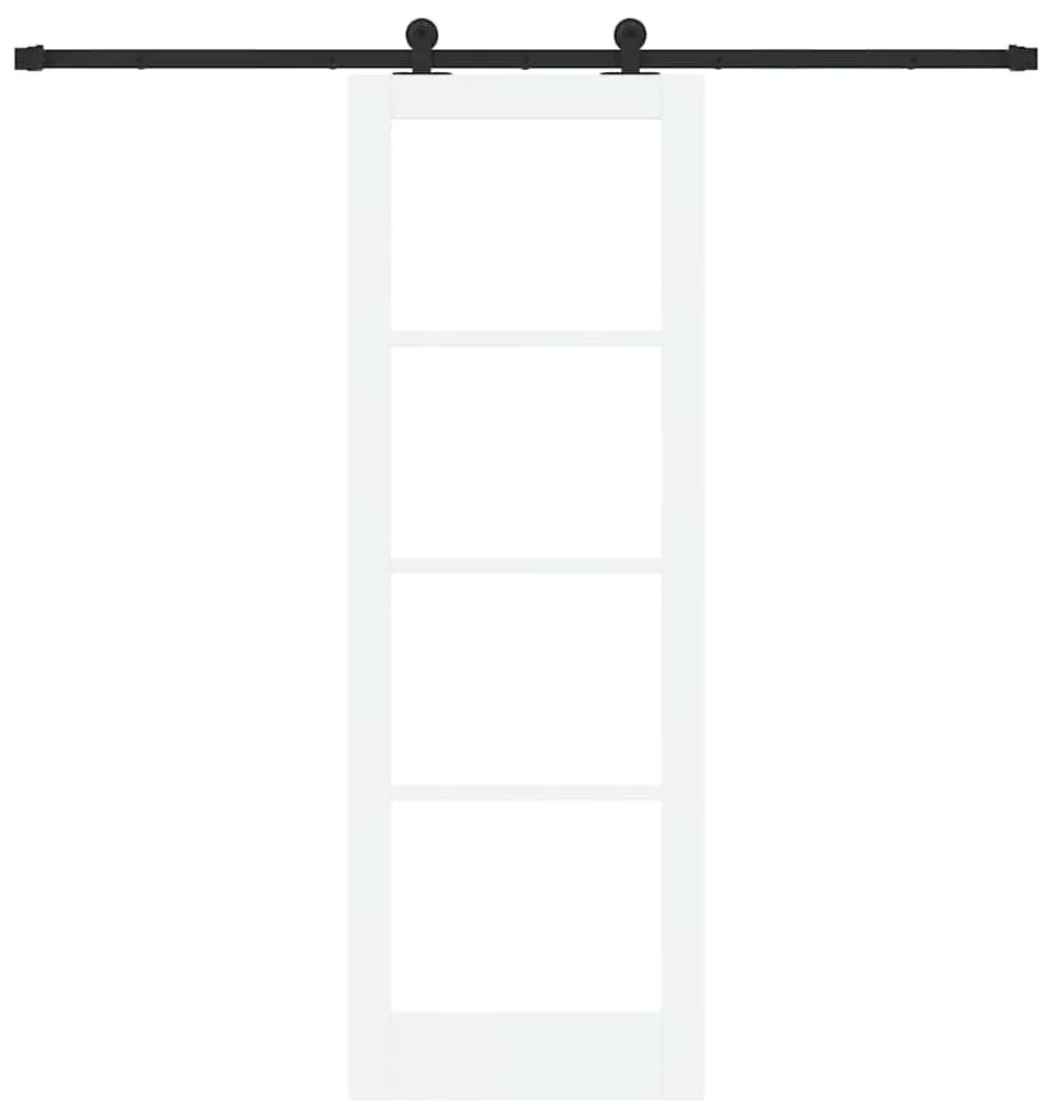 Porta Deslizante com Conjunto de Ferragens "ORKDAL" Branca 73.5x211 cm