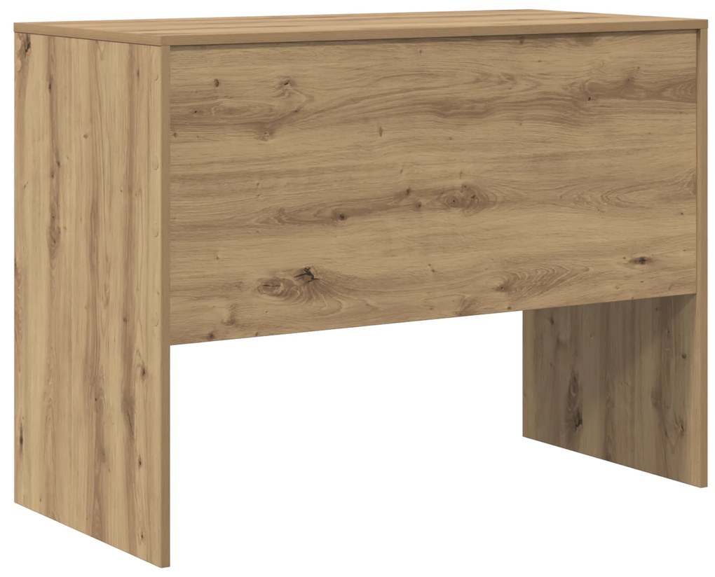 Secretária Carvalho Artesanal MDF 100 x 50 x 76 cm Simples
