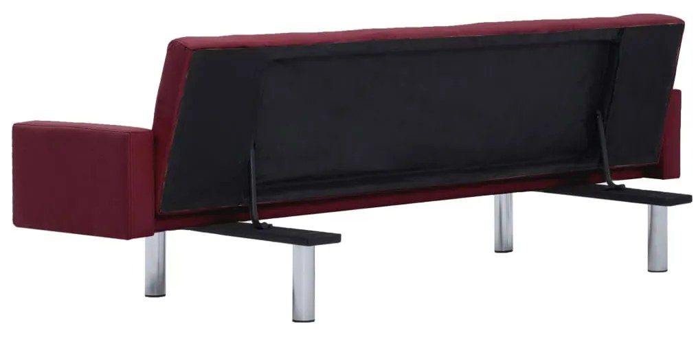 Sofá-Cama Luppin em Tecido - Vermelho Tinto - Design Moderno