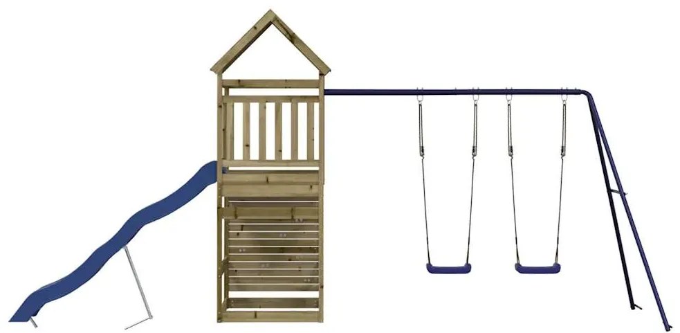 Conjunto de brincar para exterior madeira de pinho impregnada