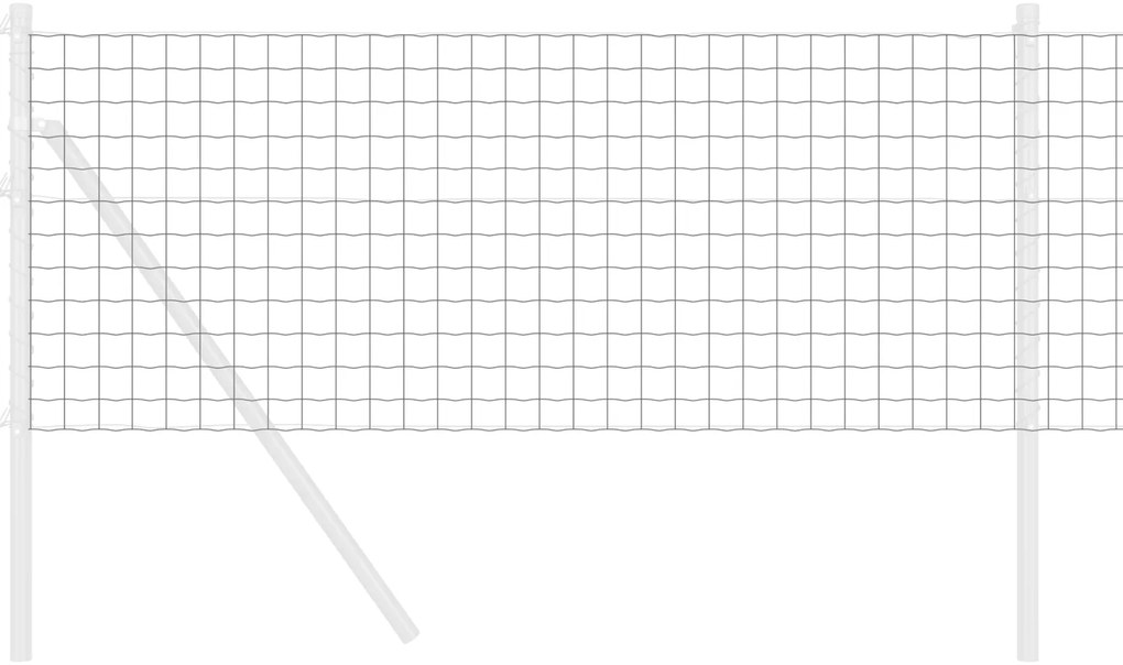 Cerca Euro Cinza 0.6x25 m Aço
