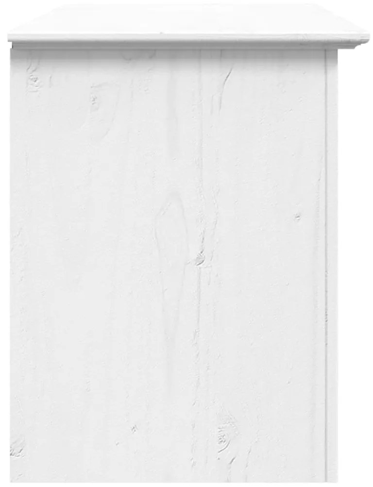 Armário de TV c/ 2 gavetas BODO 91x43x56 cm pinho maciço branco