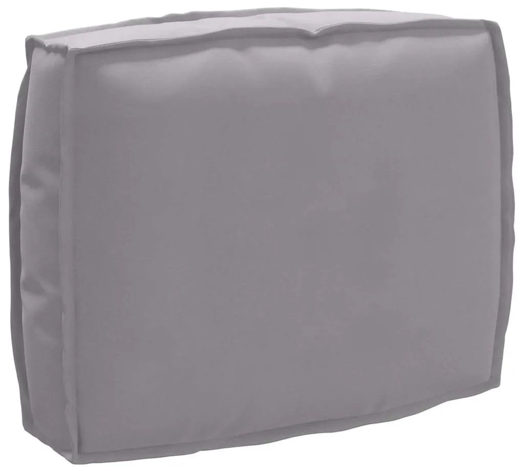 vidaXL Almofada de palete para encosto Cinzeto 50 x 40 x 12 cm