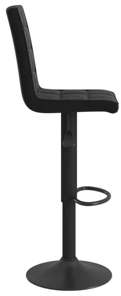 Bancos de bar 2 pcs veludo preto
