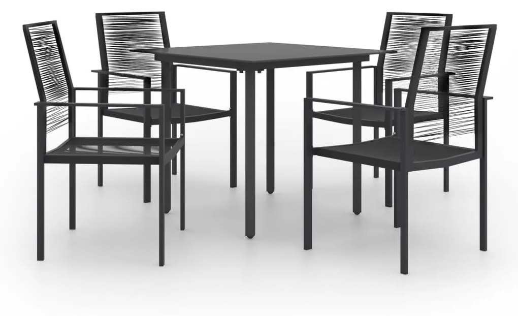 vidaXL 5 pcs conjunto de jantar para jardim