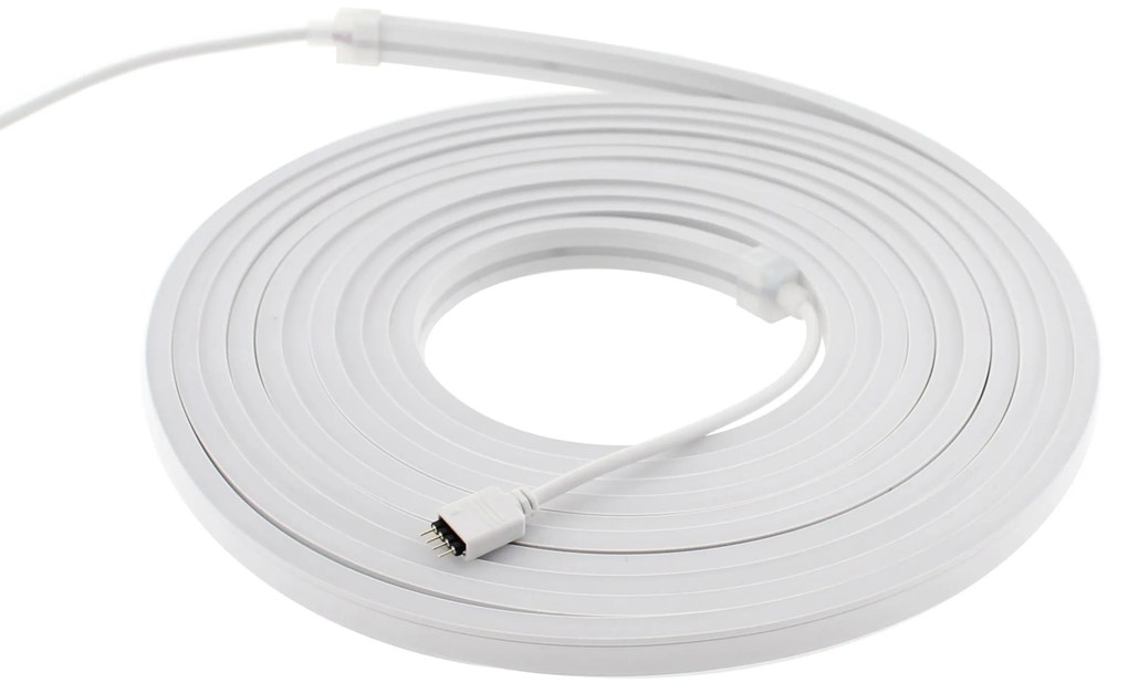 Led NEON Flex, 6x12mm, DC24V, 240Led/m, RGB, 5m, 90W, IP67 RGB regulável