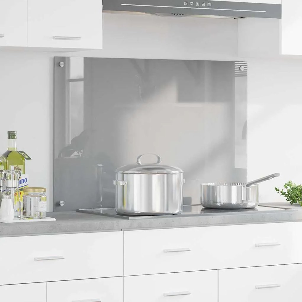 Placa de Backsplash para a Cozinha vidaXL Cinza Claro 90x60x0,6 cm em