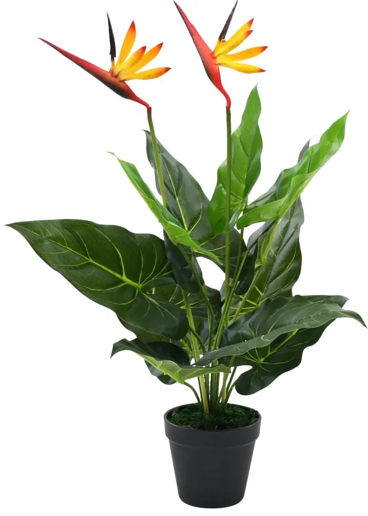 vidaXL Planta estrelícia/ave do paraíso artificial 66 cm