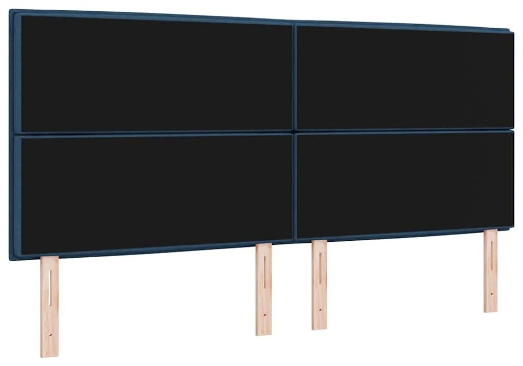 Cabeceira Design Lines Azul 200 cm Tecido