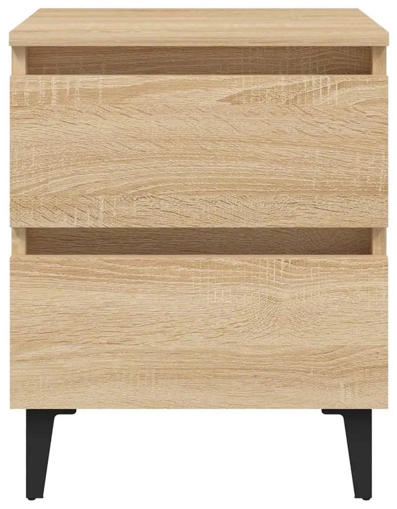 Mesa de cabeceira derivados de madeira carvalho sonoma