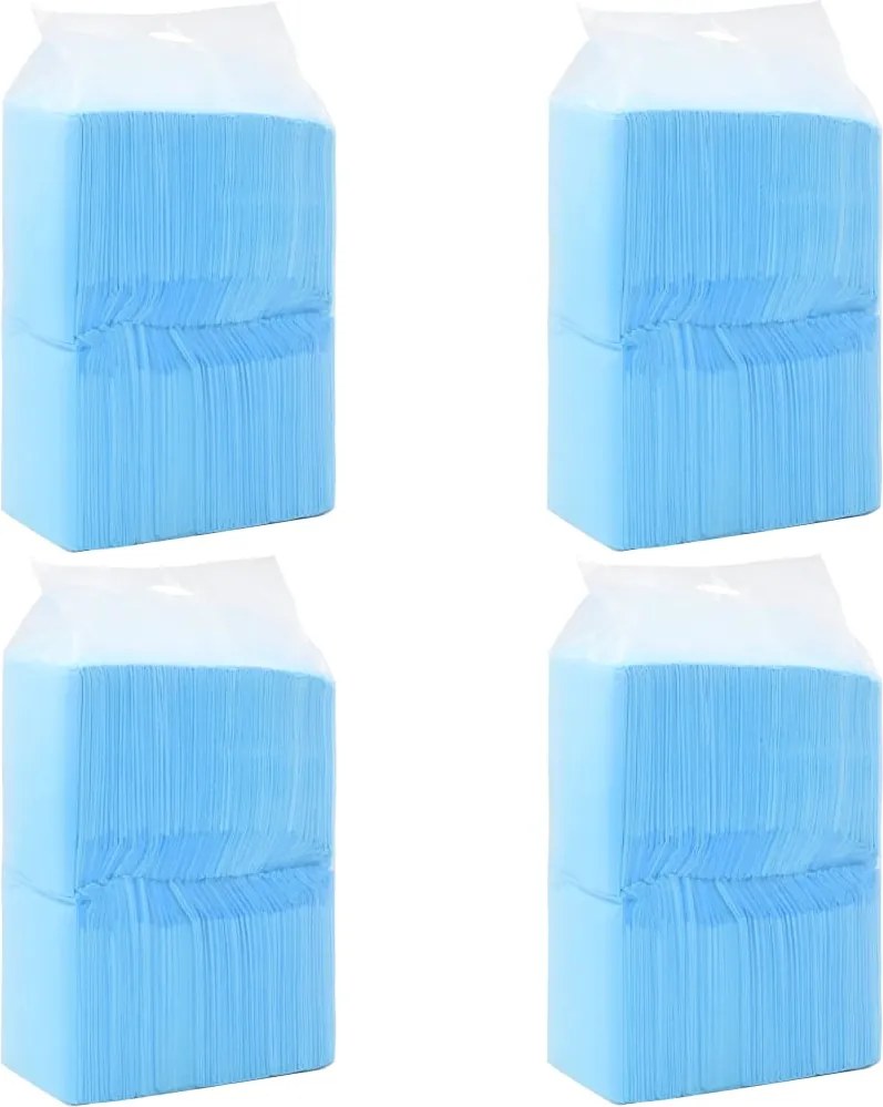 170765 vidaXL Resguardos p/ treino animais de estimação 400 pcs 90x60 cm TNT