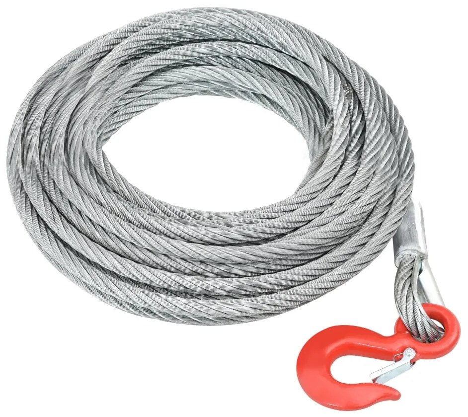 vidaXL Cabo de aço 3200 kg 20 m