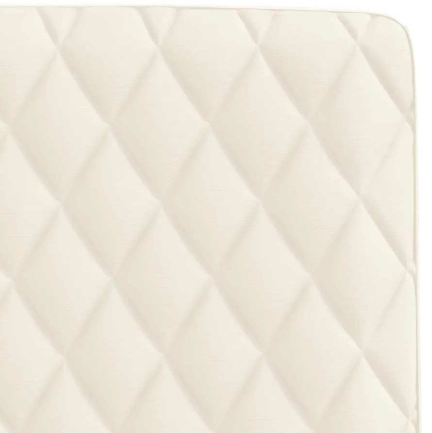 Cadeiras de jantar 2 pcs veludo cor creme
