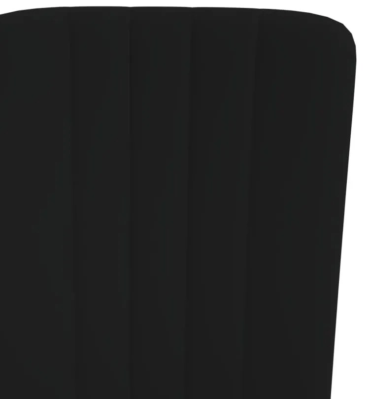 Cadeiras de jantar 4 pcs veludo preto
