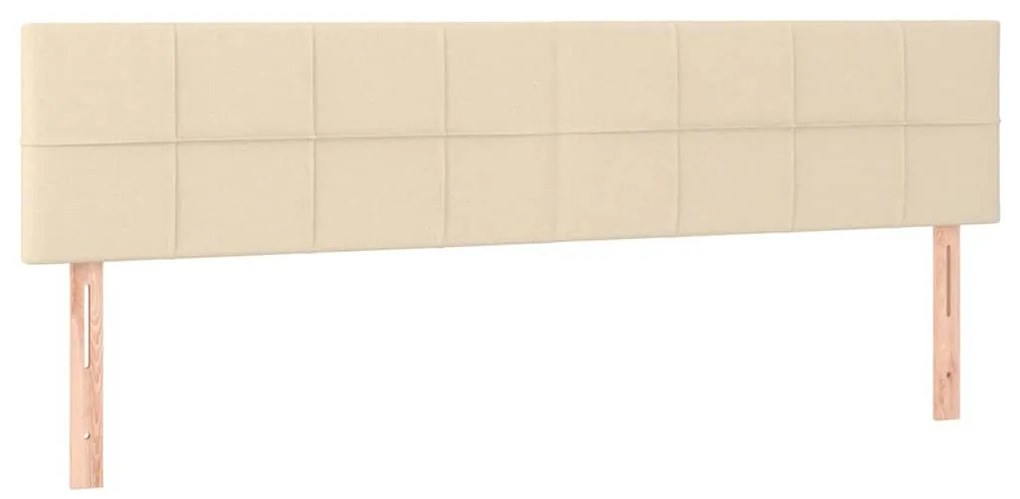 Cama boxspring com colchão 120x190 cm tecido cor creme