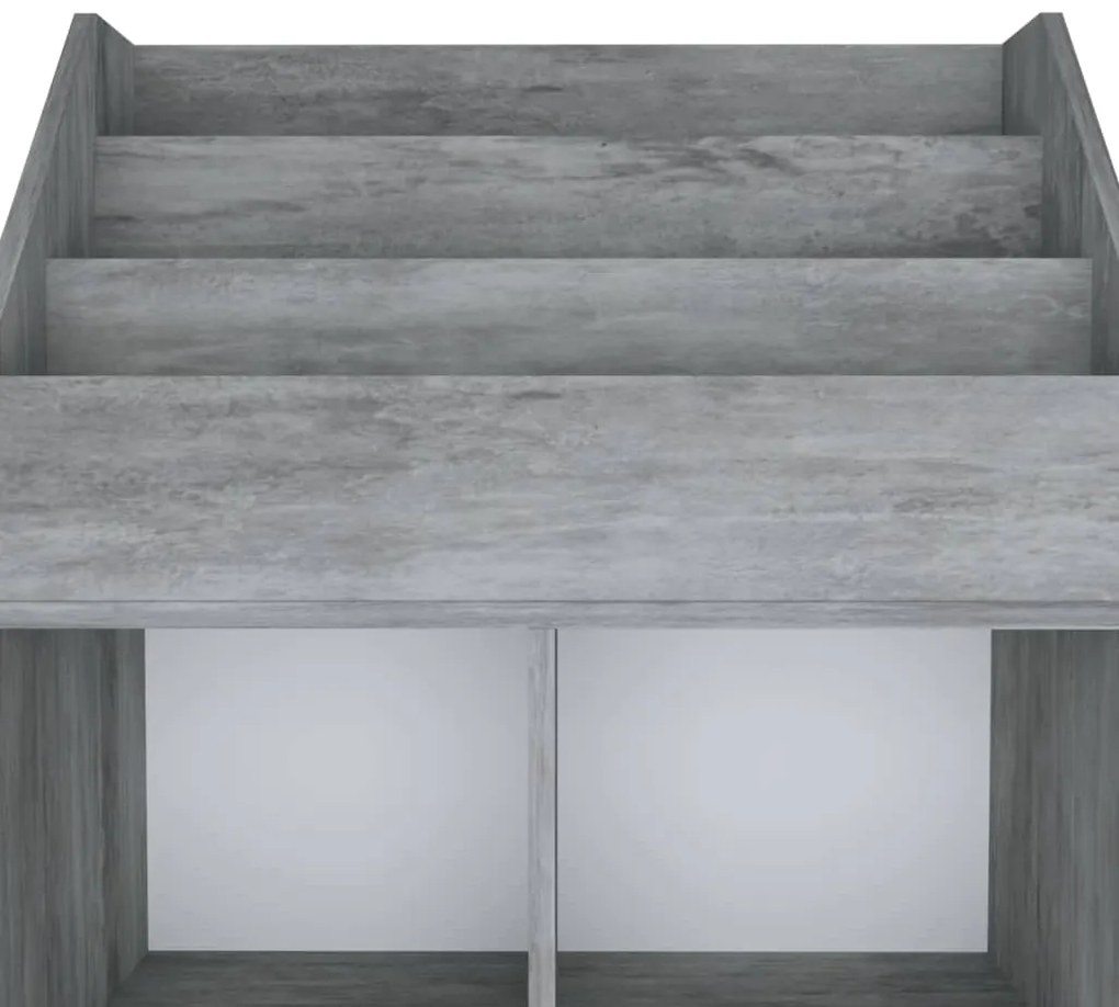 Suporte revistas infantil 71x30x114 cm aglom. cinzento cimento