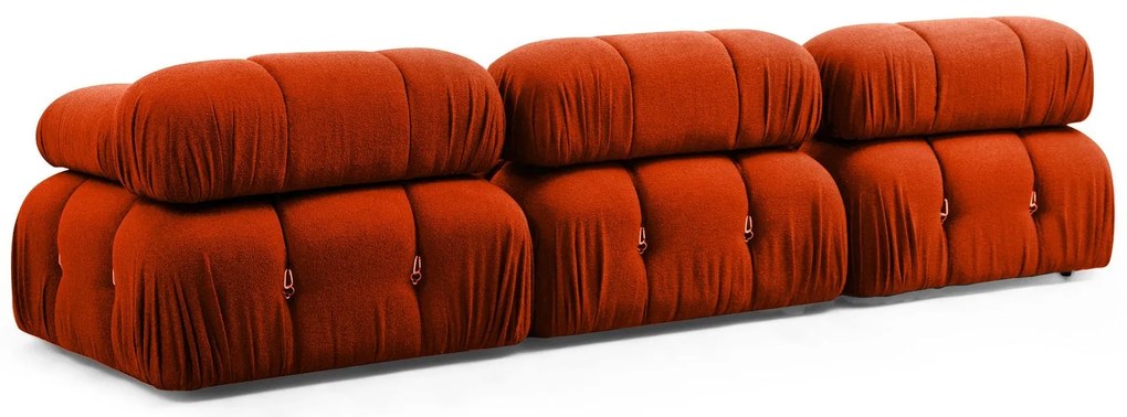 Sofá de Canto Bubble – Vermelho Telha – 288 cm x 190 cm