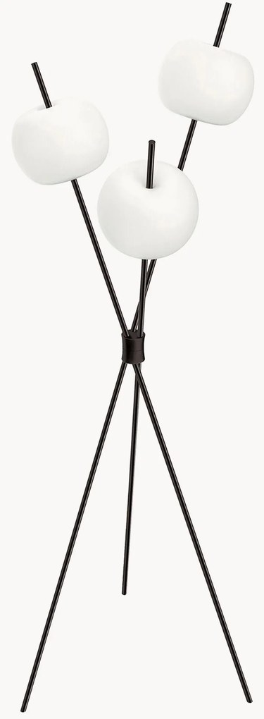 Candeeiro de pé LED regulável artesanal Kushi