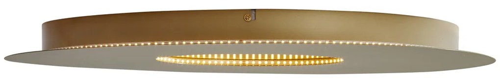 Plafond moderno dourado 60cm incl. LED regulável em 3 níveis - Morning Moderno