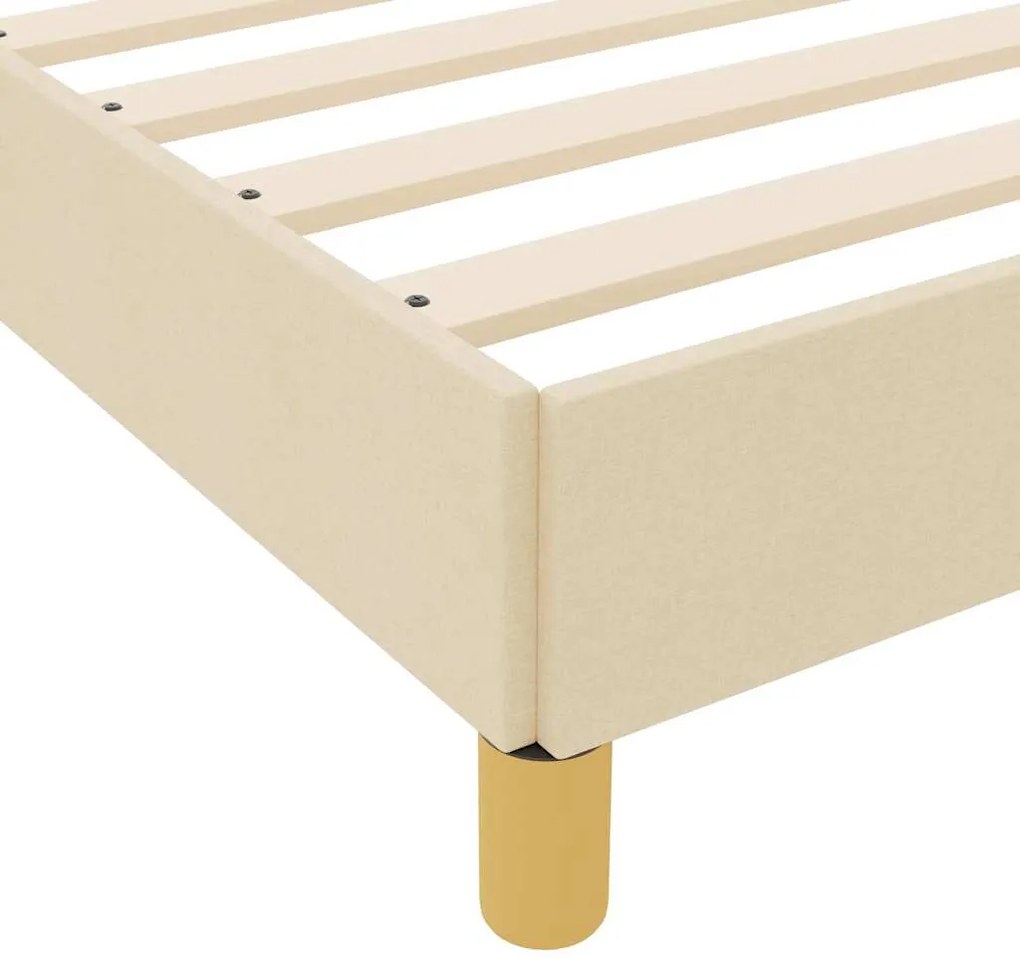 Cama Box Creme, Marrom 160 x 200 cm