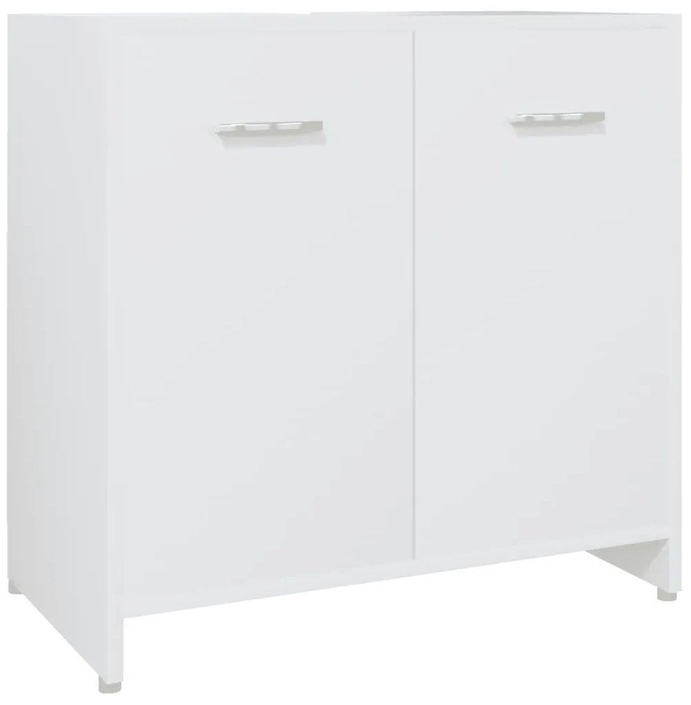 4 pcs conjunto de móveis de casa de banho branco