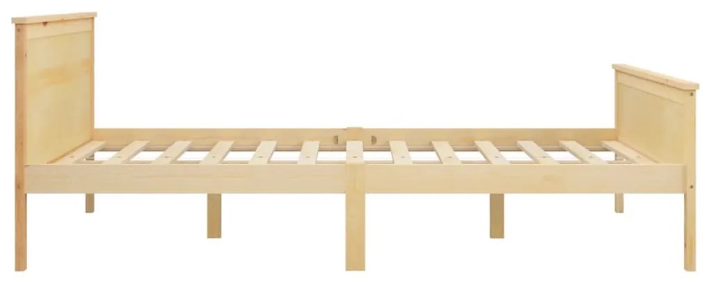 Estrutura de cama 140x200 cm pinho maciço