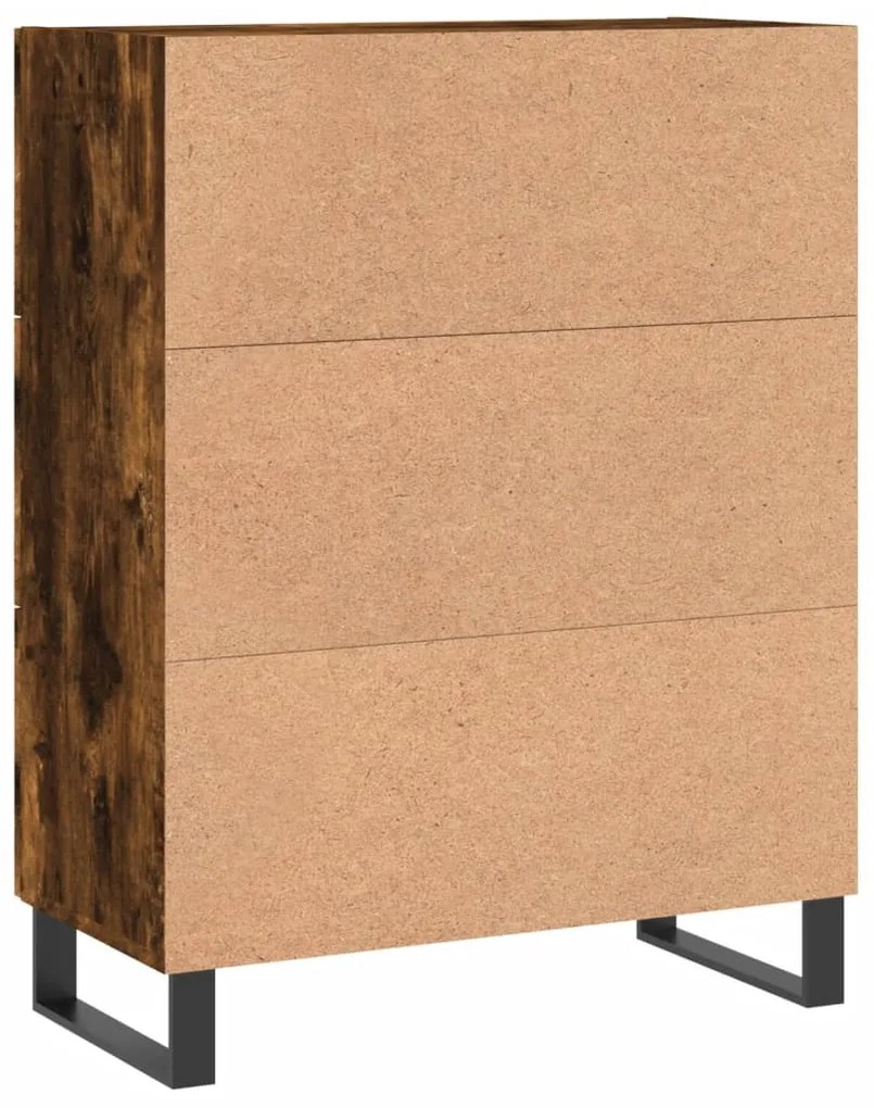 Aparador 69,5x34x90 cm derivados de madeira cor carvalho fumado