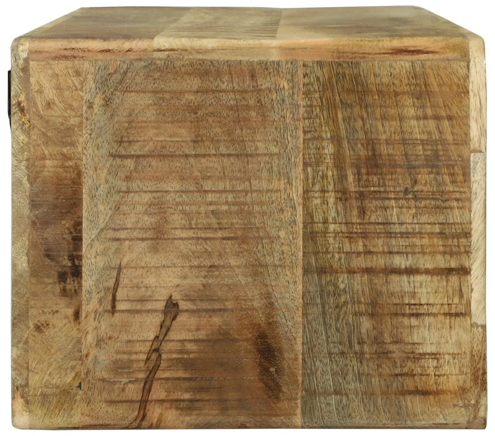 Gabinete de TV 80x30x25 cm Madeira Maciça Áspera