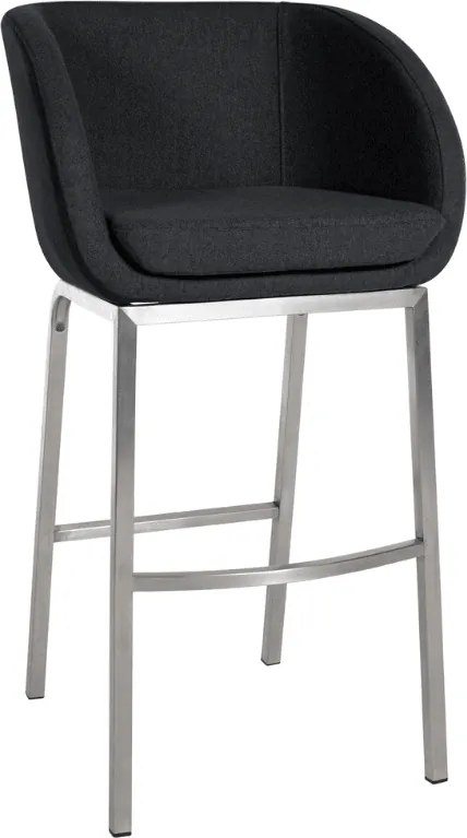 Banco de bar Rockhill E Feltro antracite