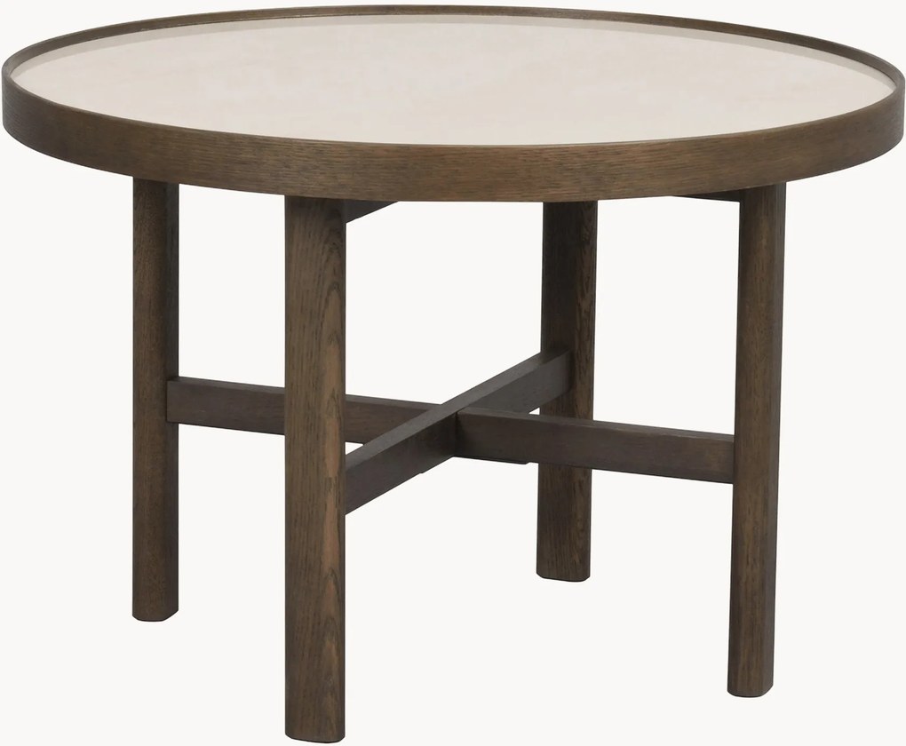 Mesa de centro redonda em madeira de carvalho Marsden, Ø 60 cm
