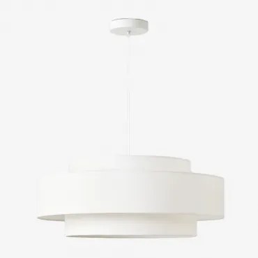 Lâmpada De Teto Pendente Lumira Branco & Ø40 Cm - Sklum