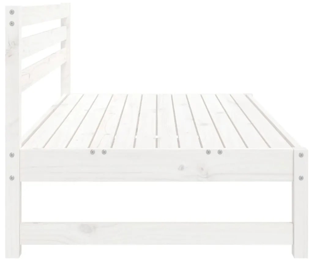 Sofás de centro para jardim 2 pcs 120x80 cm pinho maciço branco