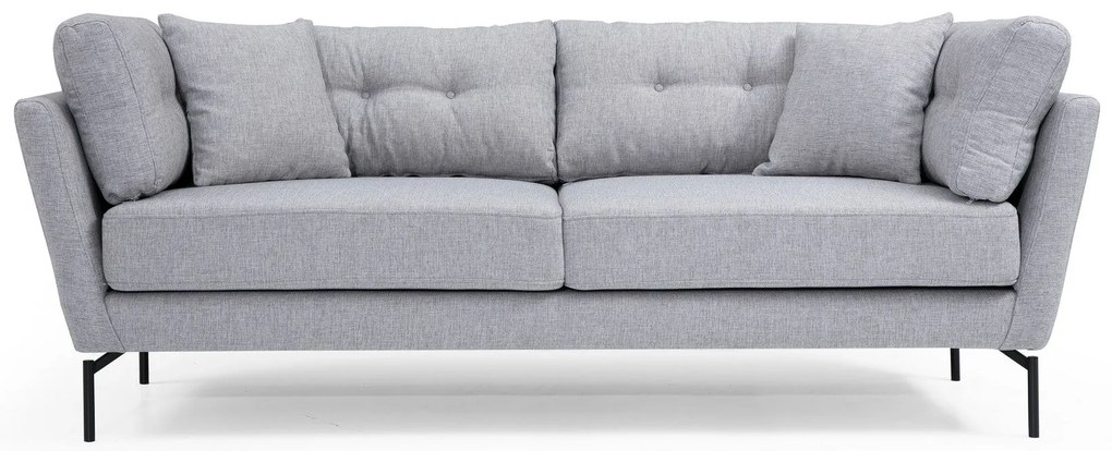 Sofá de 3 Lugares Mapa – Cinzento – 214 x 90 x 84 cm