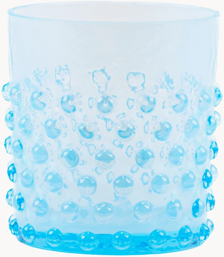 Copos artesanais Opaline Hobnail, conjunto de 2