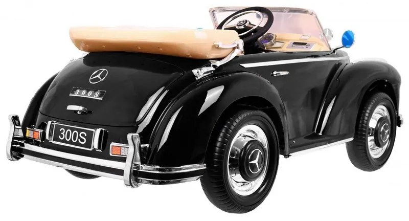 MERCEDES CLÁSSICO 300S CARRO ELÉTRICO INFANTIL 12V PRETO